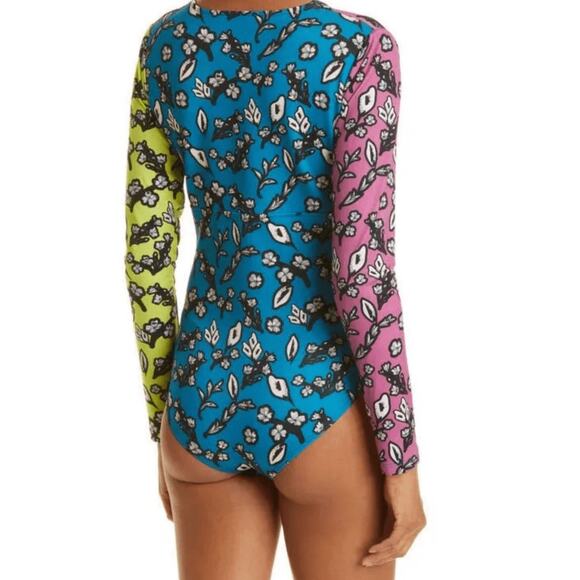 Kimberly Goldson CHLO Mixed Floral Bodysuit sz S NWOT - Picture 11 of 11